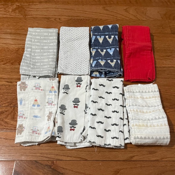 Baby Burp Cloths BUNDLE - Picture 1 of 3